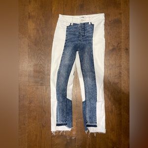 paige two color jean